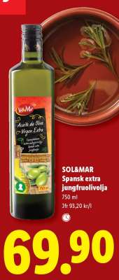 SOL&MAR Spansk extra jungfruolivolja