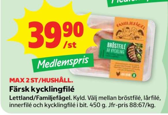 Färsk Kycklingfilé