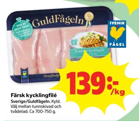 Färsk Kycklingfilé