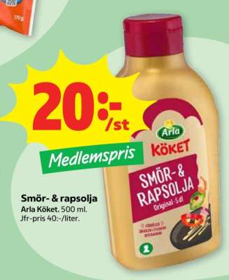 Smör- & rapsolja