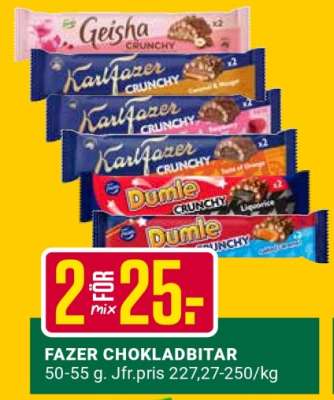 FAZER CHOKLADBITAR