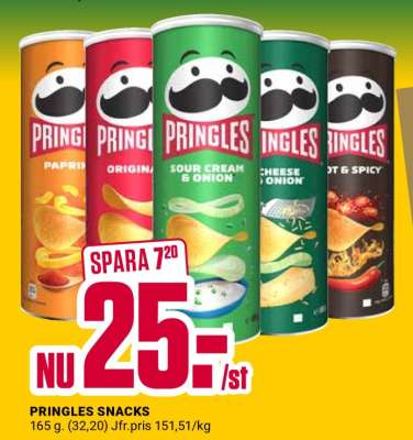 Pringles snacks