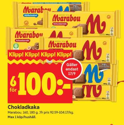 Chokladkaka Marabou
