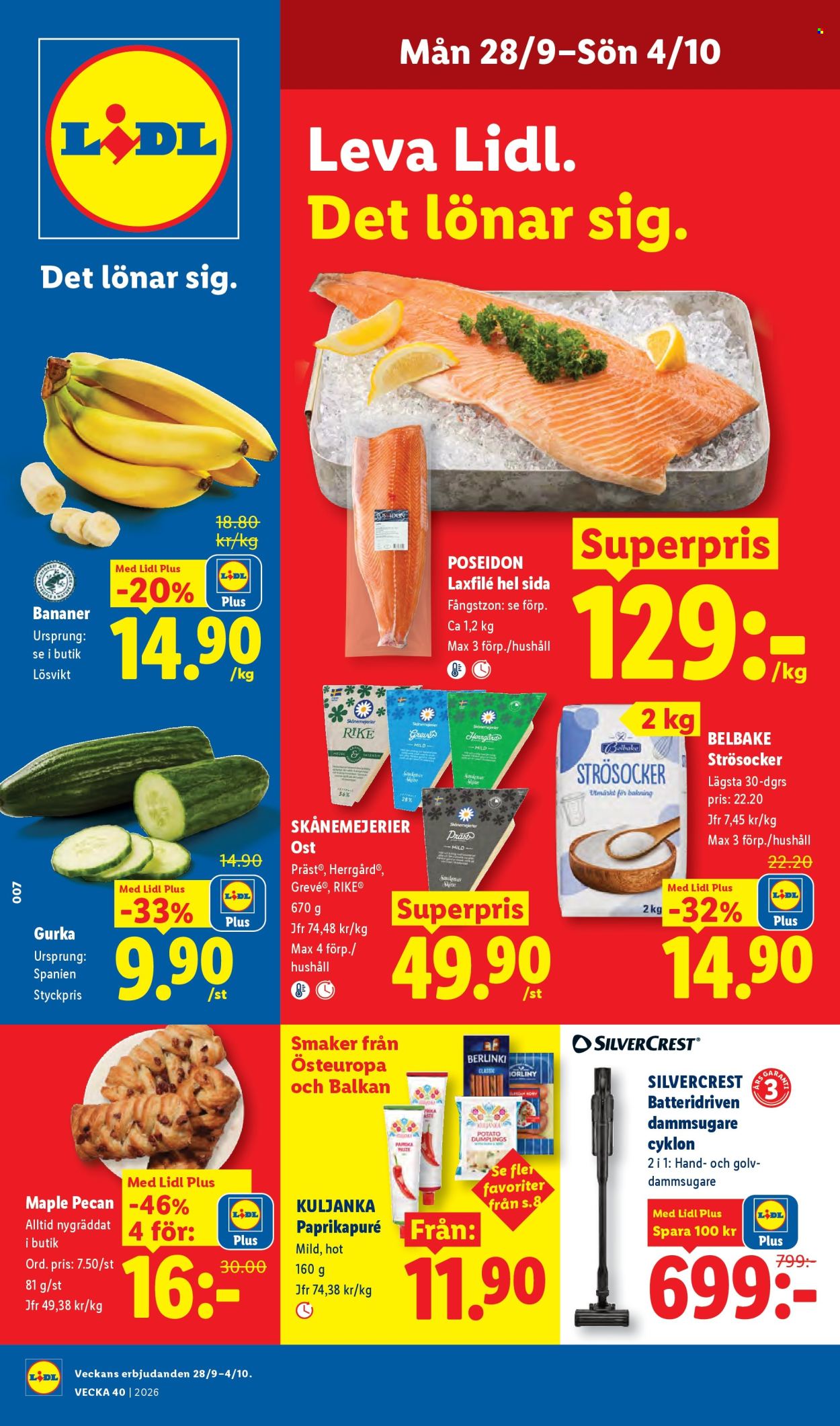Lidl reklamblad - 28/9 2026 - 4/10 2026. Sida 1