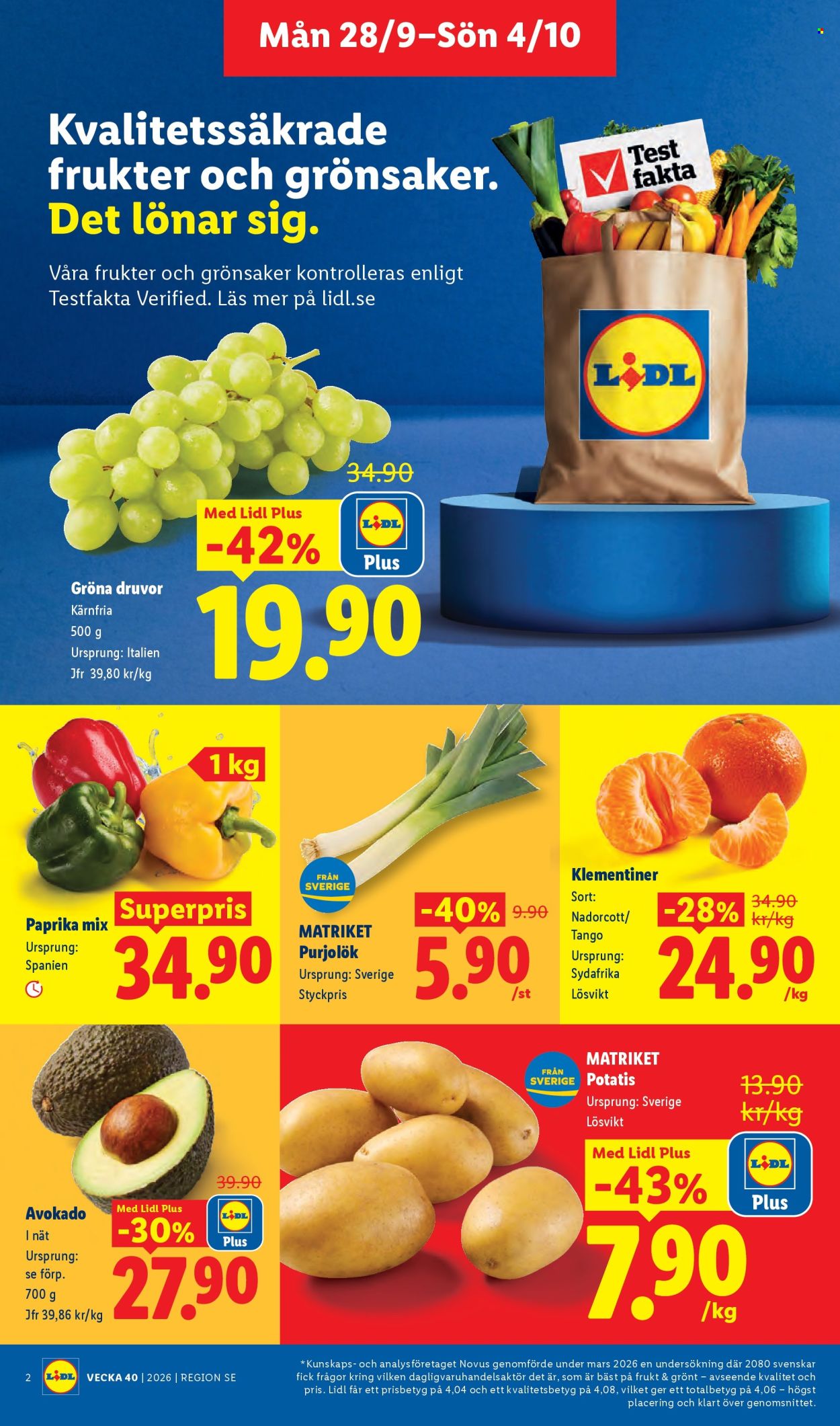 Lidl reklamblad - 28/9 2026 - 4/10 2026. Sida 2