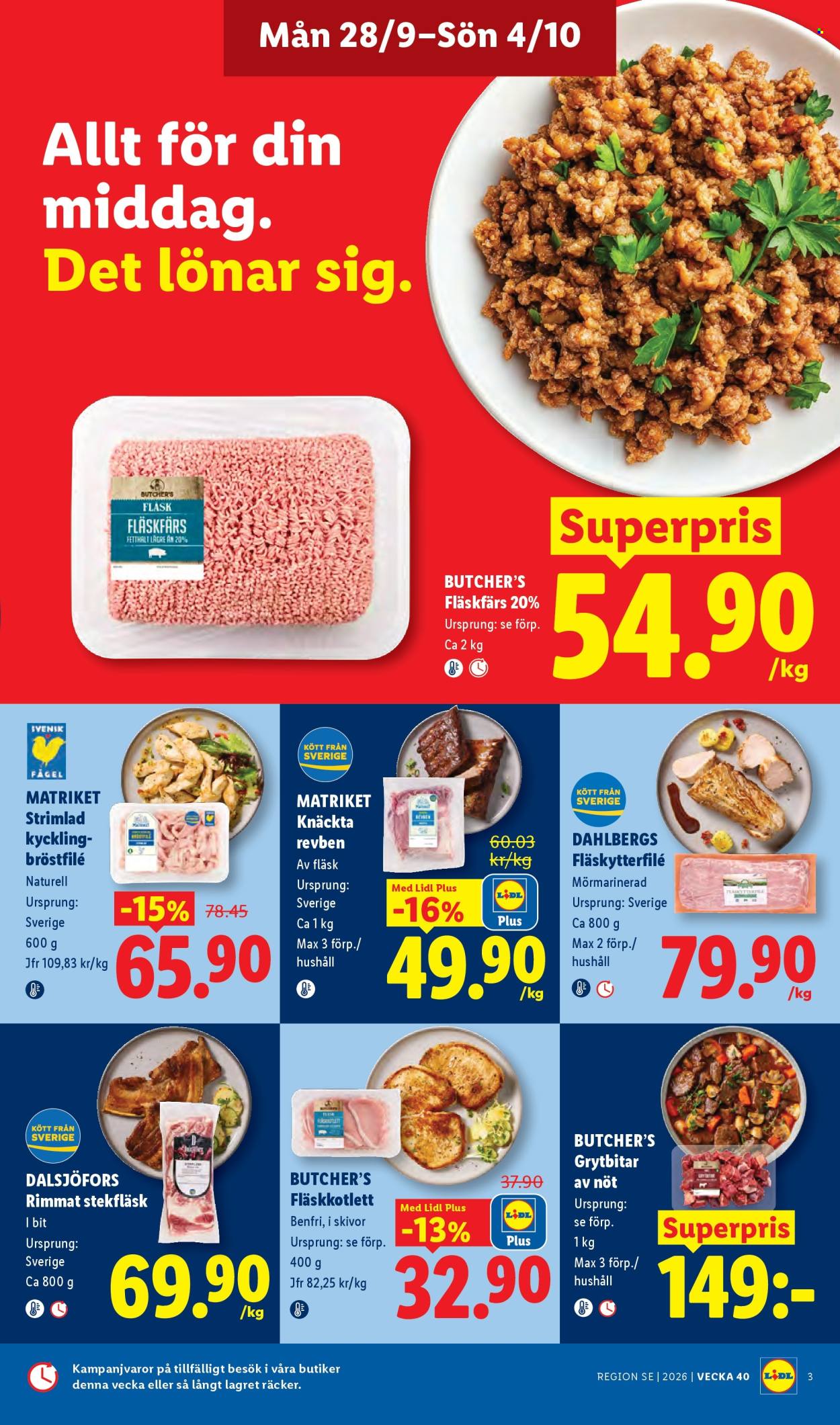 Lidl reklamblad - 28/9 2026 - 4/10 2026. Sida 3
