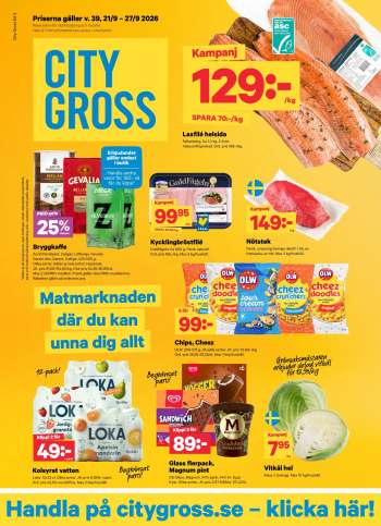 City Gross reklamblad - 21/9 2026 - 27/9 2026.