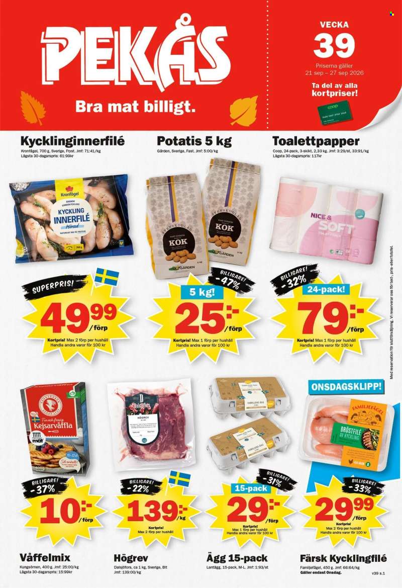 Pekås reklamblad - 21/9 2026 - 27/9 2026.