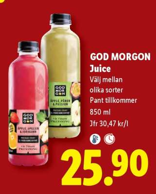 God Morgon juice