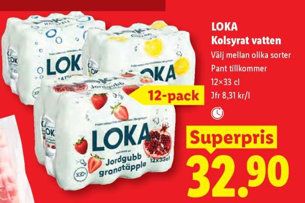 Loka kolsyrat vatten