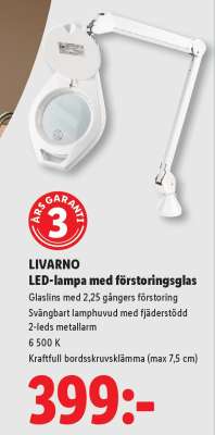 LIVARNO LED-lampa med förstoringsglas
