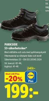 PARKSIDE S3-säkerhetsskor