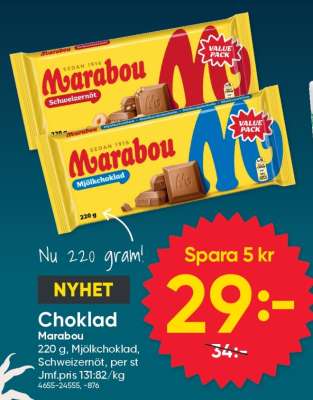 Choklad Marabou