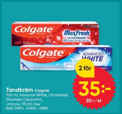 Tandkräm Colgate