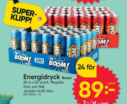 Energidryck Boom