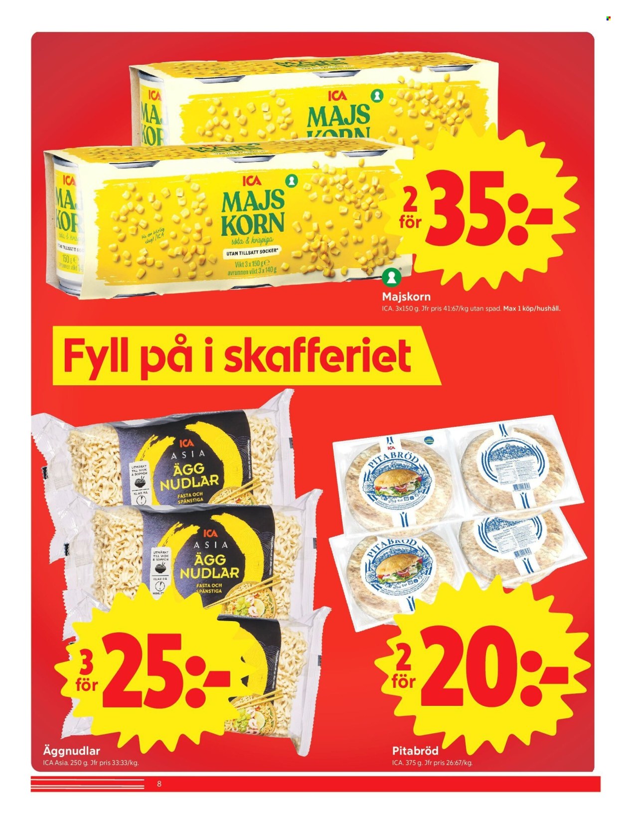 ICA reklamblad - 21/9 2026 - 27/9 2026. Sida 8