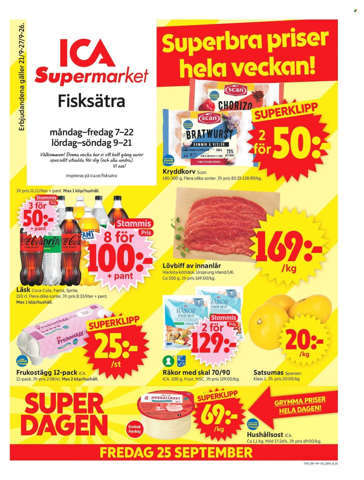 ICA reklamblad - 21/9 2026 - 27/9 2026. Sida 1