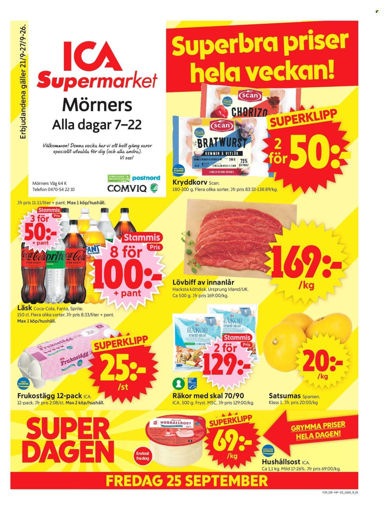ICA reklamblad - 21/9 2026 - 27/9 2026. Sida 1