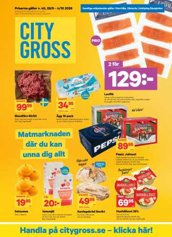 City Gross reklamblad - 28/9 2026 - 4/10 2026.