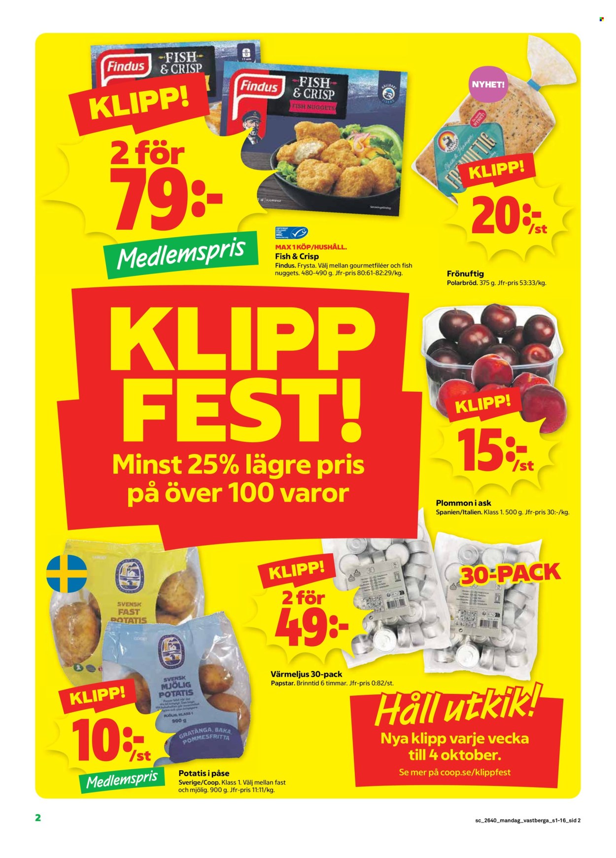 Stora Coop reklamblad - 28/9 2026 - 4/10 2026. Sida 2