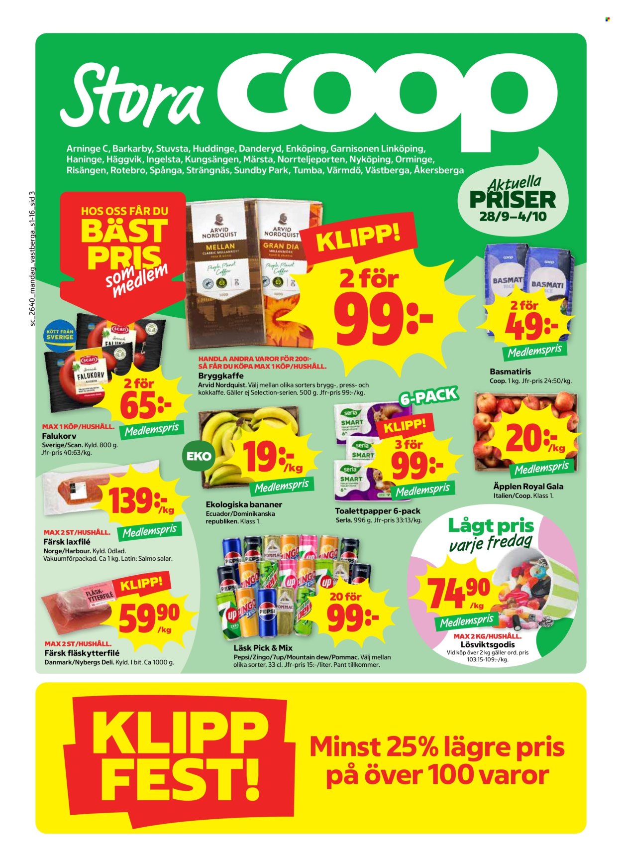 Stora Coop reklamblad - 28/9 2026 - 4/10 2026. Sida 3