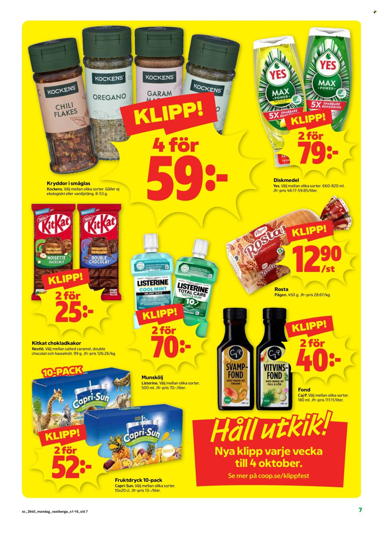 Stora Coop reklamblad - 28/9 2026 - 4/10 2026. Sida 7