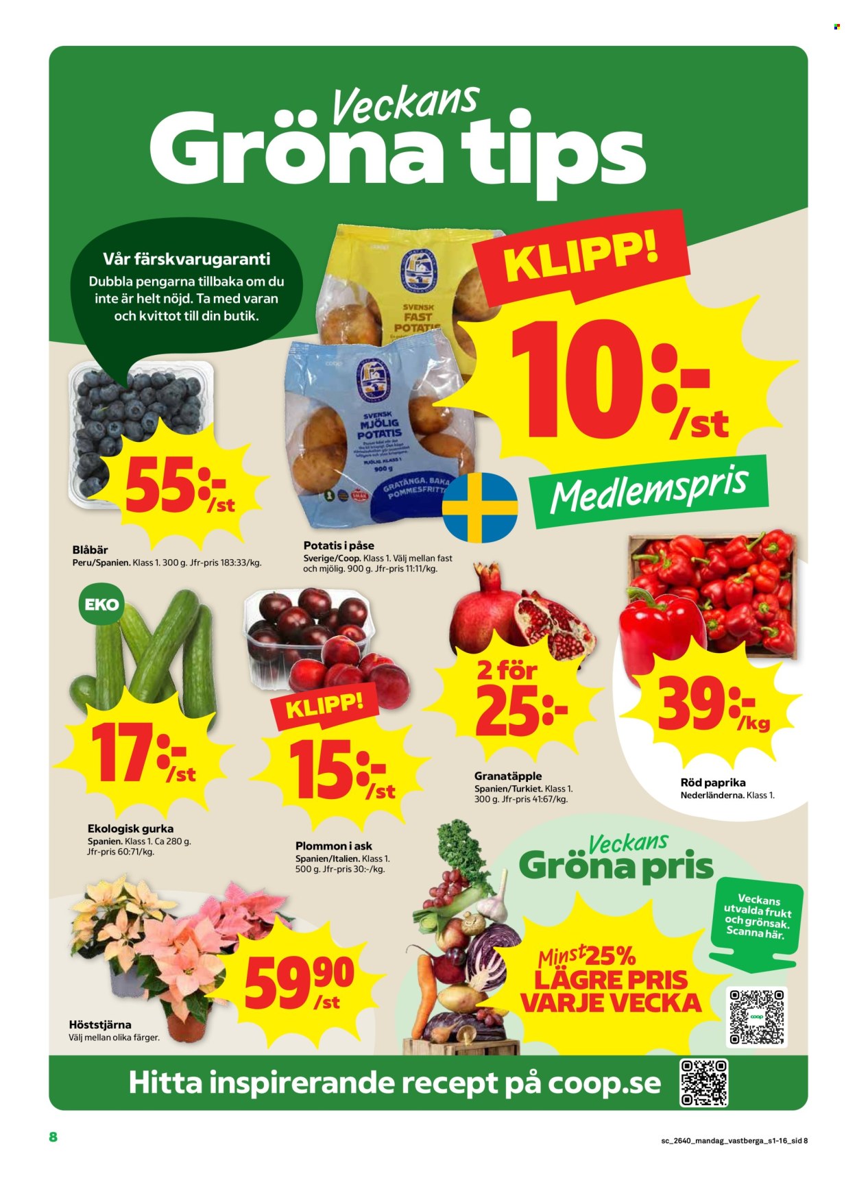Stora Coop reklamblad - 28/9 2026 - 4/10 2026. Sida 8