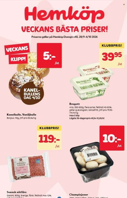 Hemköp reklamblad - 28/9 2026 - 4/10 2026.