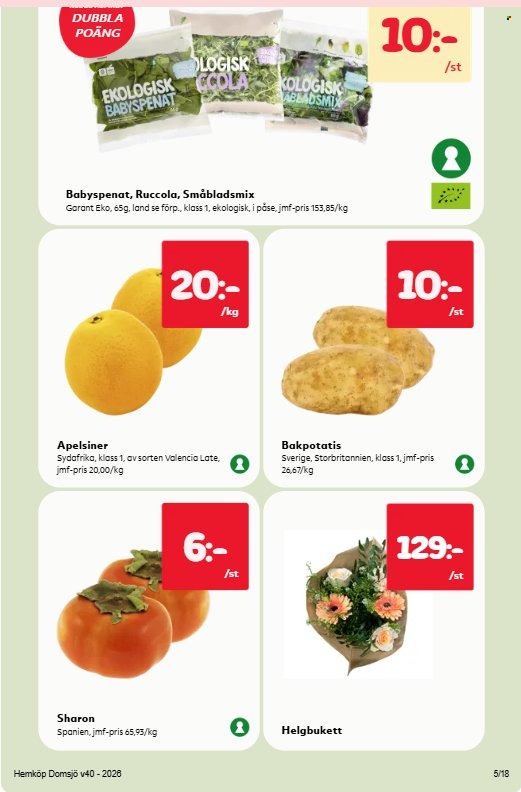 Hemköp reklamblad - 28/9 2026 - 4/10 2026. Sida 5