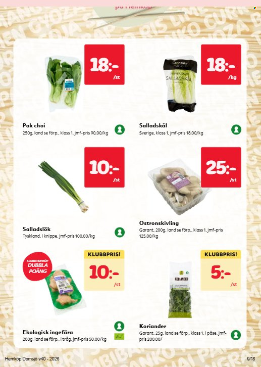 Hemköp reklamblad - 28/9 2026 - 4/10 2026. Sida 9