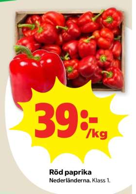 Röd paprika