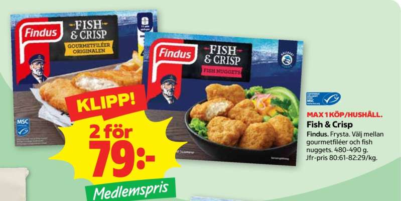 Findus fish & crisp