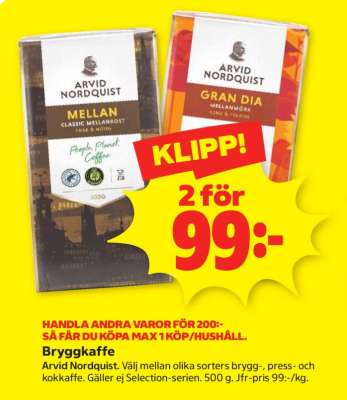 Arvid Nordquist Bryggkaffe