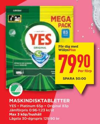 MASKINDISKTABLETTER