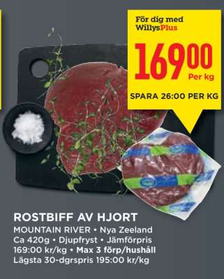 ROSTBIFF AV HJORT