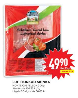 LUFTTORKAD SKINKA