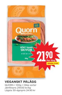 VEGANSKT PÅLÄGG