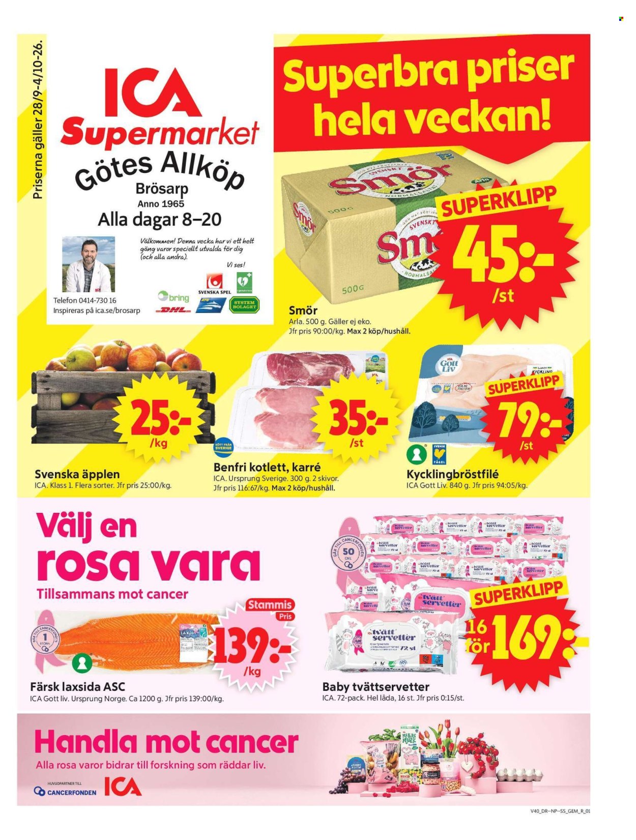 ICA reklamblad - 28/9 2026 - 4/10 2026. Sida 1