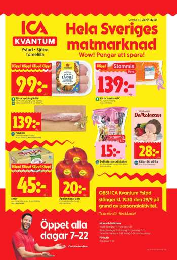 ICA reklamblad - 28/9 2026 - 4/10 2026.