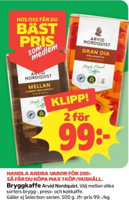 Bryggkaffe Arvid Nordquist