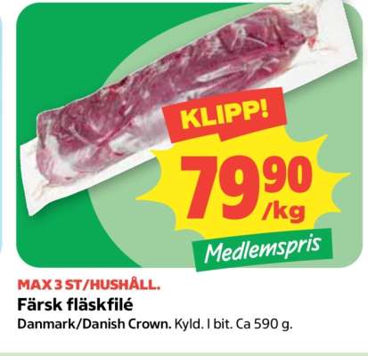Färsk Fläskfilé