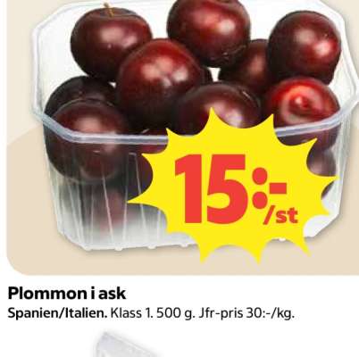 Plommon i ask