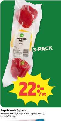 Paprikamix 3-pack