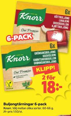 BULJONGTÄRNINGAR 6-PACK