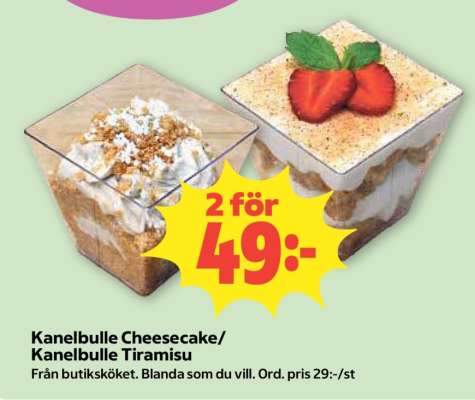 Kanelbulle Cheesecake/Kanelbulle Tiramisu