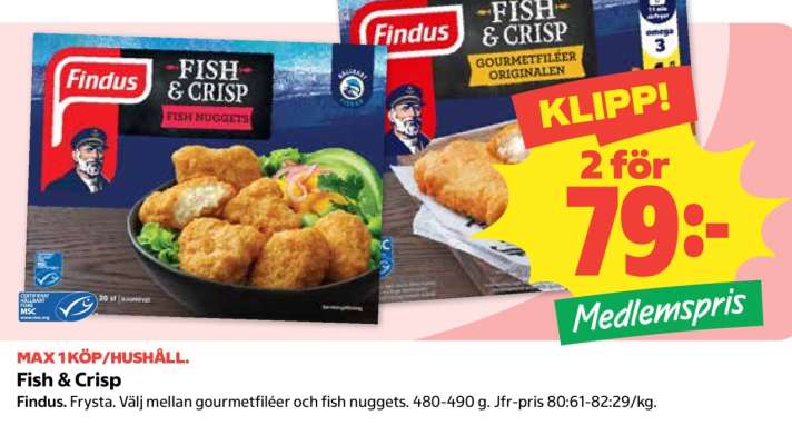 Findus fish & crisp