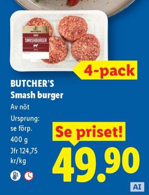 Butcher’s Smash burger