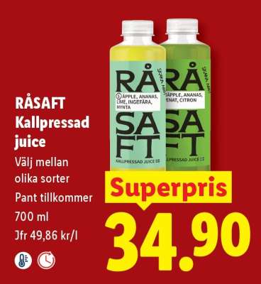 Råsaft kallpressad juice