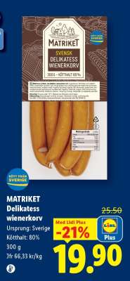 Matriket Delikatess Wienerkorv