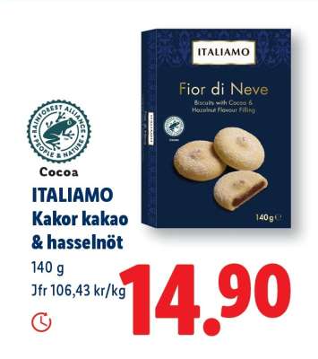 ITALIAMO Kakor kakao & hasselnöt